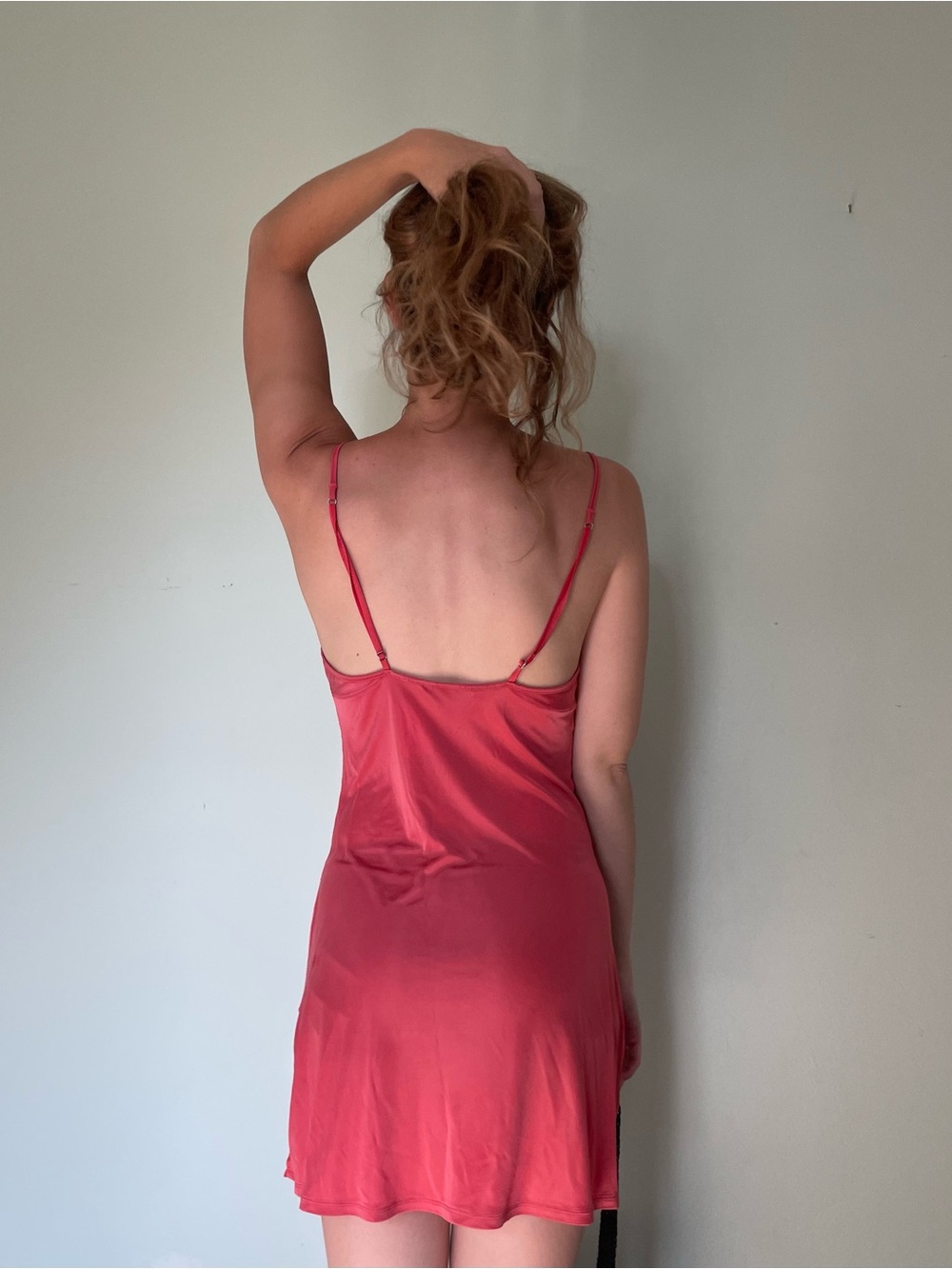 Y2K Vintage Victoria's Secret Gorgeous Red Slip Dress - Picture 8 of 11